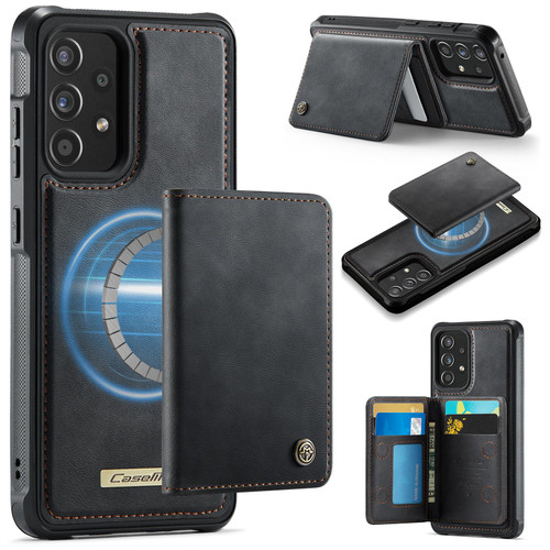 Samsung Galaxy A52 / A52s 5G CaseMe Me80 Series Detachable Wallet Magnetic RFID Vegan Leather Phone Case - Black